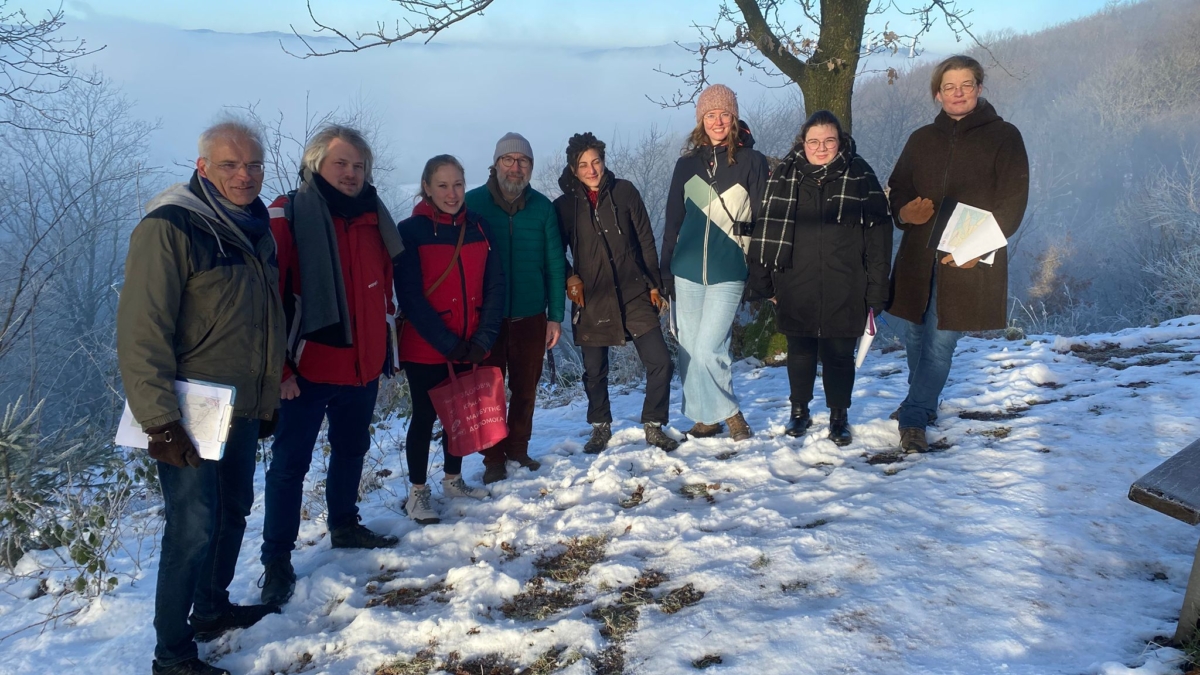 v.l. Prof. Oliver Hall, Henning Arnecke, Alla Dronova, Prof. Jörg Felmeden, Jessica Gabler, Christine Wester, Luisa Kellermann,